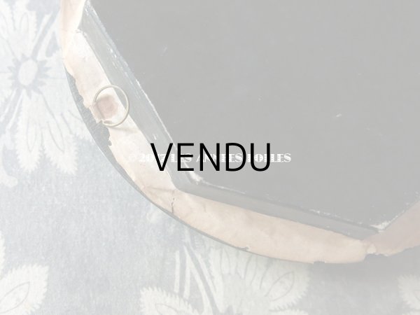 画像7: アンティーク ルリケール 聖遺物のガラスドーム 白い布花 木製フレーム (7)