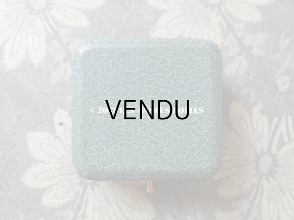 画像6: アンティーク ジュエリーボックス ブルーグレー (6)