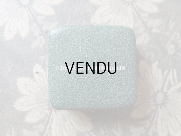 画像5: アンティーク ジュエリーボックス ブルーグレー (5)