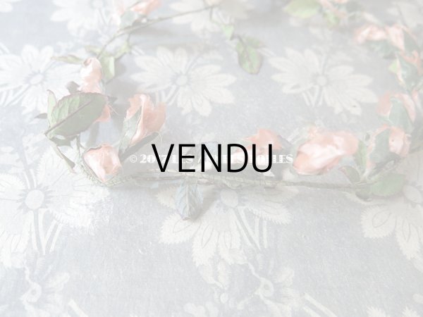 画像6: 1900年代 アンティーク  薔薇のヘッドリース  (6)