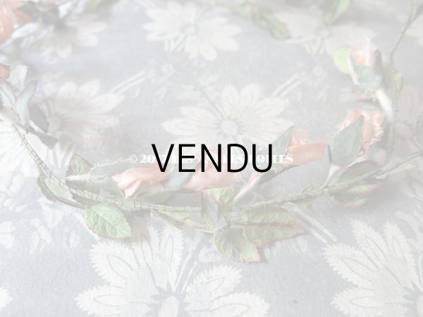 画像7: 1900年代 アンティーク  薔薇のヘッドリース  (7)
