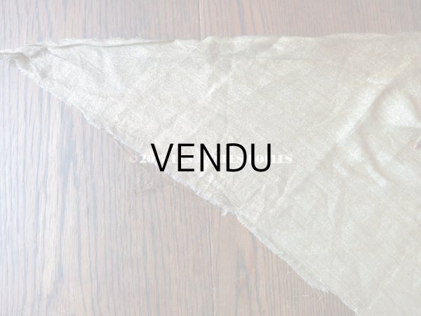 画像4: 1920年代 アンティーク メタル素材のファブリック シャンパンゴールド アールデコ   (4)