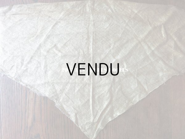 画像5: 1920年代 アンティーク メタル素材のファブリック シャンパンゴールド アールデコ   (5)