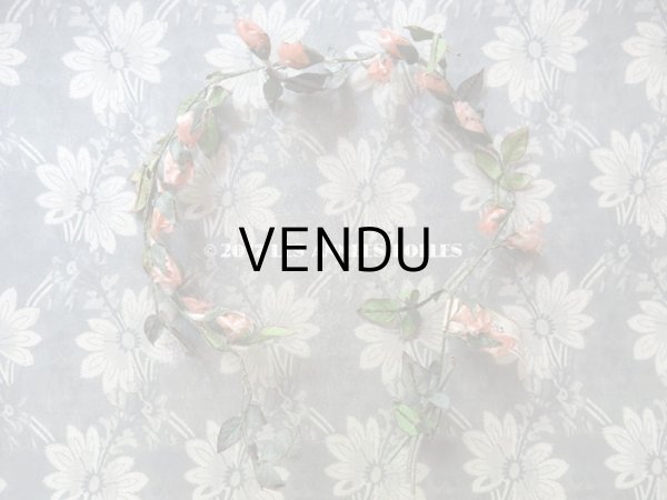 画像3: 1900年代 アンティーク  薔薇のヘッドリース  (3)