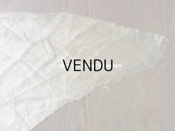 画像6: 1920年代 アンティーク メタル素材のファブリック シャンパンゴールド アールデコ   (6)