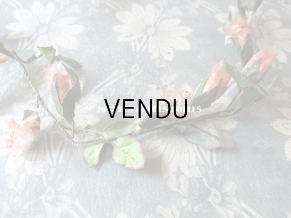 画像5: 1900年代 アンティーク  薔薇のヘッドリース  (5)