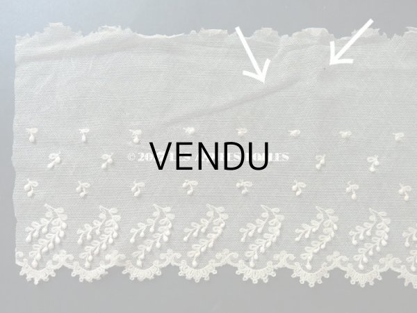 画像5: 1900年代 アンティーク スカラップレース ポンポン付 120cm  (5)