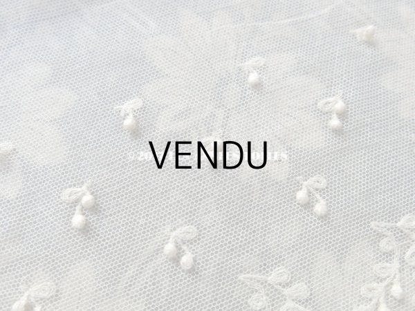 画像4: 1900年代 アンティーク スカラップレース ポンポン付 120cm  (4)