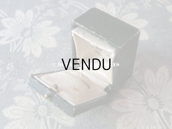 画像4: アンティーク ジュエリーボックス 金彩入り ダークグリーン (4)