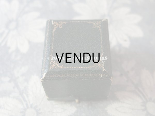 画像3: アンティーク ジュエリーボックス 金彩入り ダークグリーン (3)