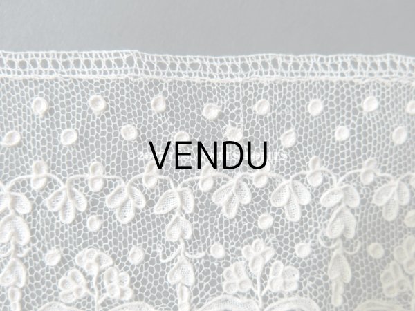 画像10: 19世紀 未使用 アンティーク ニードルレース アランソンレース 新品同様 『ポワン・ダランソン（アランソン）』  (10)