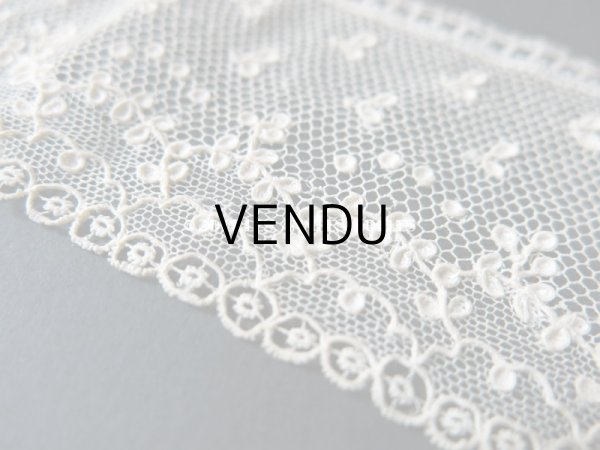 画像9: 18世紀 未使用 アンティーク ニードルレース アランソンレース 新品同様 『ポワン・ダランソン（アランソン）』  (9)