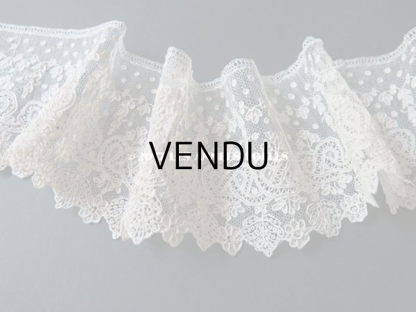 画像9: 19世紀 未使用 アンティーク ニードルレース アランソンレース 新品同様 『ポワン・ダランソン（アランソン）』  (9)