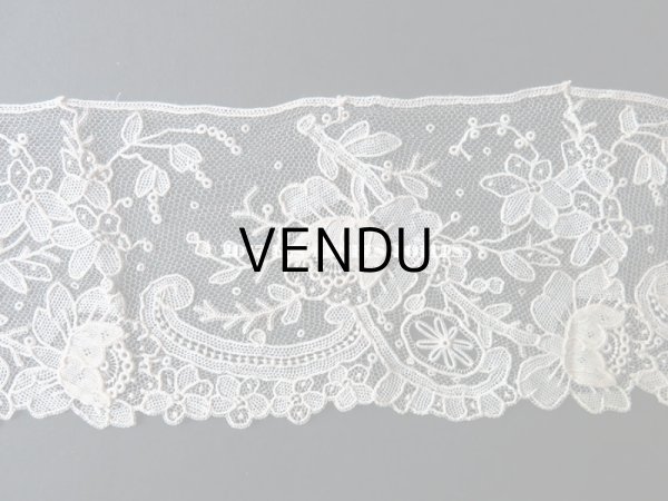 画像3: 19世紀末 未使用 アンティーク ニードルレース ポワンドガーズ 新品同様 『ポワン・ド・ガーズ』『ポワン・ド・ローズ』 260cm (3)