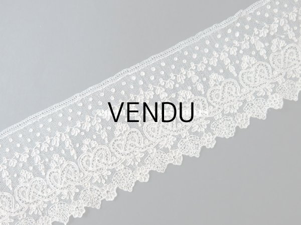 画像3: 19世紀 未使用 アンティーク ニードルレース アランソンレース 新品同様 『ポワン・ダランソン（アランソン）』  (3)