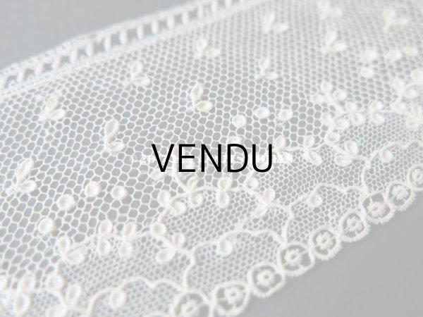 画像10: 18世紀 未使用 アンティーク ニードルレース アランソンレース 新品同様 『ポワン・ダランソン（アランソン）』  (10)