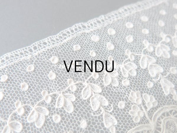 画像5: 19世紀 未使用 アンティーク ニードルレース アランソンレース 新品同様 『ポワン・ダランソン（アランソン）』  (5)