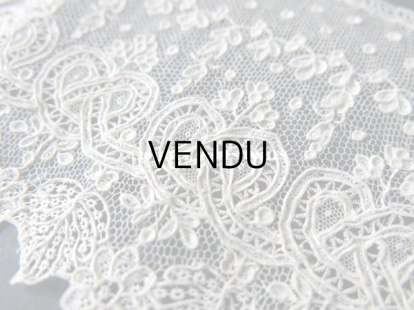 画像7: 19世紀 未使用 アンティーク ニードルレース アランソンレース 新品同様 『ポワン・ダランソン（アランソン）』  (7)