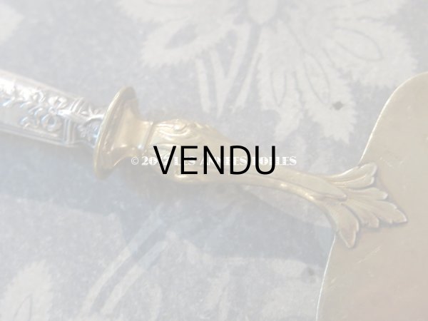 画像4: 1900年代 アンティーク シルバー製 ケーキサーバー リボンのガーランド  (4)