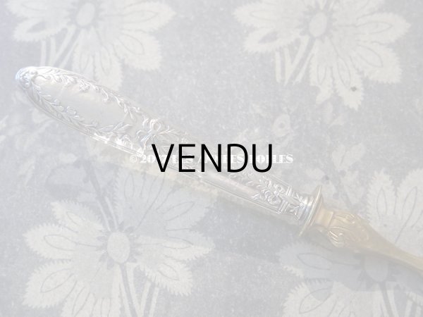 画像5: 1900年代 アンティーク シルバー製 ケーキサーバー リボンのガーランド  (5)