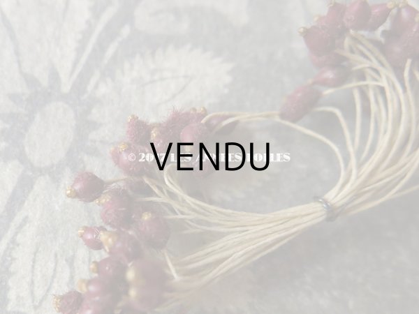 画像3: 1900年代 アンティーク ペップ 紫  コサージュ用 花芯  (3)