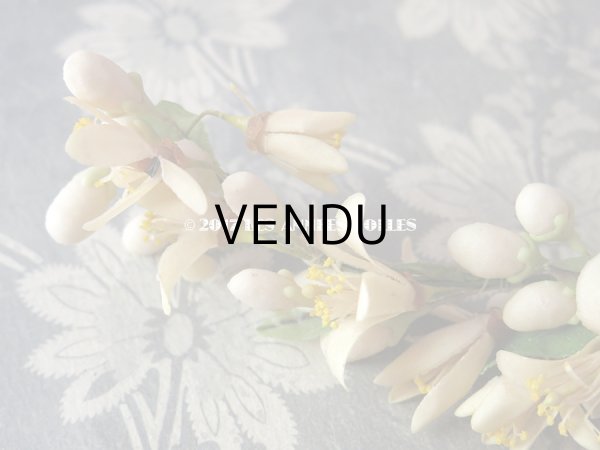 画像7: 1900年代 箱付き アンティーク ワックスフラワーのヘッドリース ウェディング 結婚式 ティアラ オレンジブロッサム (7)