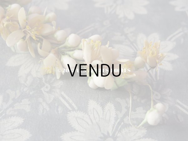 画像15: 1900年代 箱付き アンティーク ワックスフラワーのヘッドリース ウェディング 結婚式 ティアラ オレンジブロッサム (15)