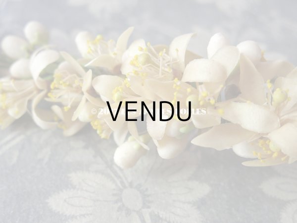 画像11: 1900年代 箱付き アンティーク ワックスフラワーのヘッドリース ウェディング 結婚式 ティアラ オレンジブロッサム (11)