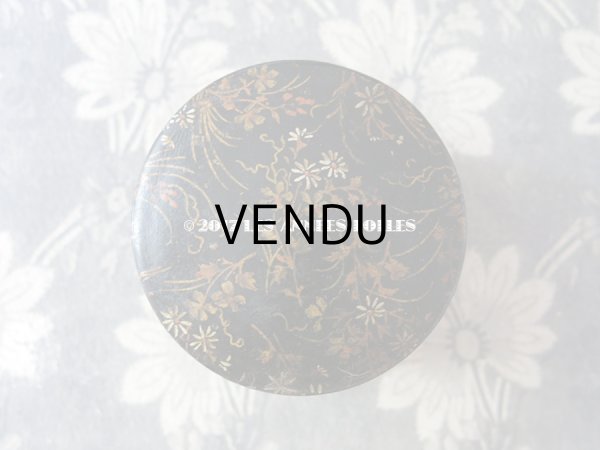 画像3: 19世紀 アンティーク ナポレオン3世 パピエマシェ 花模様 ジュエリーボックス 小物入れ (3)