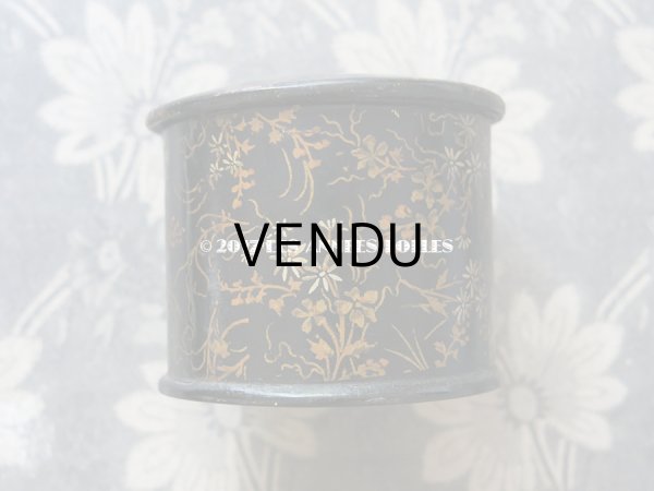 画像5: 19世紀 アンティーク ナポレオン3世 パピエマシェ 花模様 ジュエリーボックス 小物入れ (5)