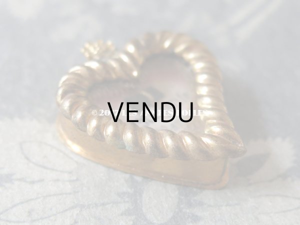 画像6: 19世紀 アンティーク ルリケール ハート型　聖遺物のペンダント　聖人の遺品 (6)