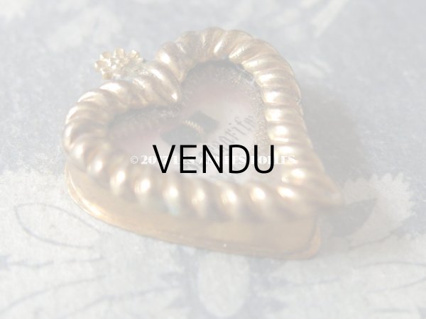 画像5: 19世紀 アンティーク ルリケール ハート型　聖遺物のペンダント　聖人の遺品 (5)