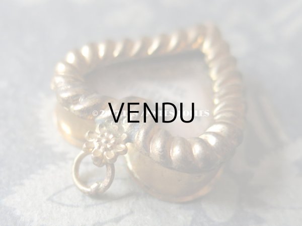 画像3: 19世紀 アンティーク ルリケール ハート型　聖遺物のペンダント　聖人の遺品 (3)