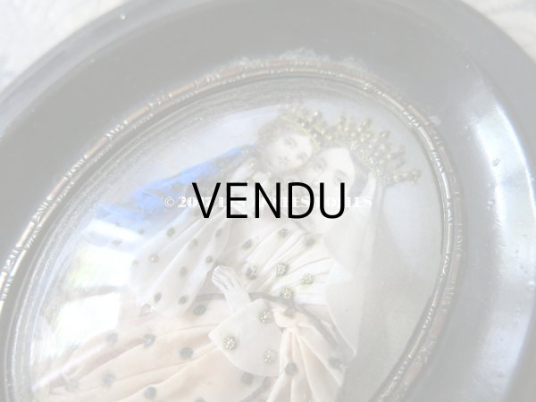 画像4: 19世紀 アンティーク ルリケール ガラスドーム 聖母マリア＆キリスト (4)