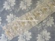 画像4: 1900年代 アンティーク シルク製 パステルカラーの花束の刺繍入りリボン　49cm (4)