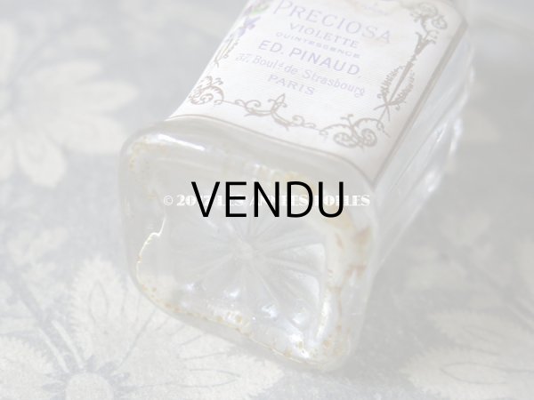 画像8: 1897年代 アンティーク パフュームボトル 菫の香水瓶 PRECIOSA VIOLETTE - ED.PINAUD - (8)