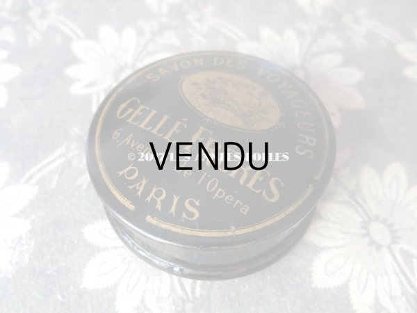 画像6: 19世紀末 アンティーク ソープボックス パピエマシェ SAVON DES VOYAGEURS - GELLE FRERES PARIS - (6)