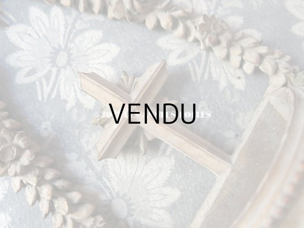 画像6: 1900年代 アンティーク　薔薇のガーランド＆クロスのベニチェ   (6)