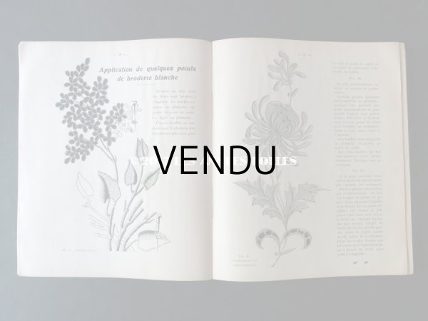 画像8: 1920年代 アンティーク 刺繍とレースの本 BRODERIE & DENTELLE LECONS PRATIQUES 2e EDITION PAR COUSINE CLAIRE - FRANCOIS TEDESCO, EDITEUR PARIS- (8)