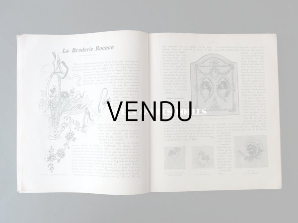 画像14: 1920年代 アンティーク 刺繍とレースの本 BRODERIE & DENTELLE LECONS PRATIQUES 2e EDITION PAR COUSINE CLAIRE - FRANCOIS TEDESCO, EDITEUR PARIS- (14)