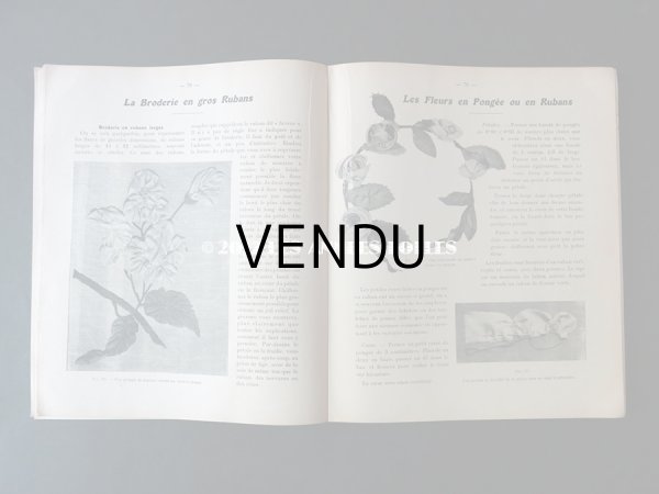 画像15: 1920年代 アンティーク 刺繍とレースの本 BRODERIE & DENTELLE LECONS PRATIQUES 2e EDITION PAR COUSINE CLAIRE - FRANCOIS TEDESCO, EDITEUR PARIS- (15)