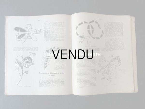 画像19: 1920年代 アンティーク 刺繍とレースの本 BRODERIE & DENTELLE LECONS PRATIQUES 2e EDITION PAR COUSINE CLAIRE - FRANCOIS TEDESCO, EDITEUR PARIS- (19)