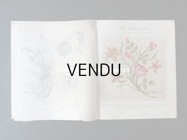 画像13: 1920年代 アンティーク 刺繍とレースの本 BRODERIE & DENTELLE LECONS PRATIQUES 2e EDITION PAR COUSINE CLAIRE - FRANCOIS TEDESCO, EDITEUR PARIS- (13)
