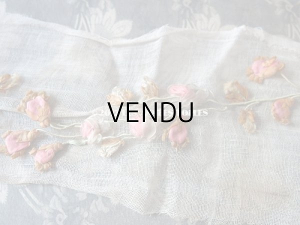 画像9: アンティーク ロココ調 大きなモチーフ　ピンクの薔薇のガーランド 1.1m (9)