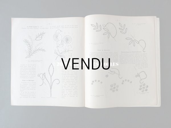 画像11: 1920年代 アンティーク 刺繍とレースの本 BRODERIE & DENTELLE LECONS PRATIQUES 2e EDITION PAR COUSINE CLAIRE - FRANCOIS TEDESCO, EDITEUR PARIS- (11)