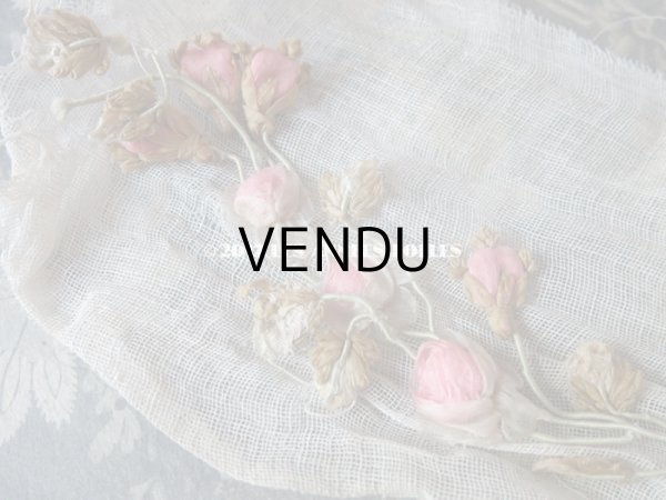 画像6: アンティーク ロココ調 大きなモチーフ　ピンクの薔薇のガーランド 1.1m (6)