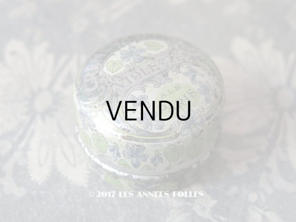 画像1: 1900年代 アンティーク 菫のワセリン缶 CREME VASELINE VIOLETTE - A.L.B PARIS - (1)