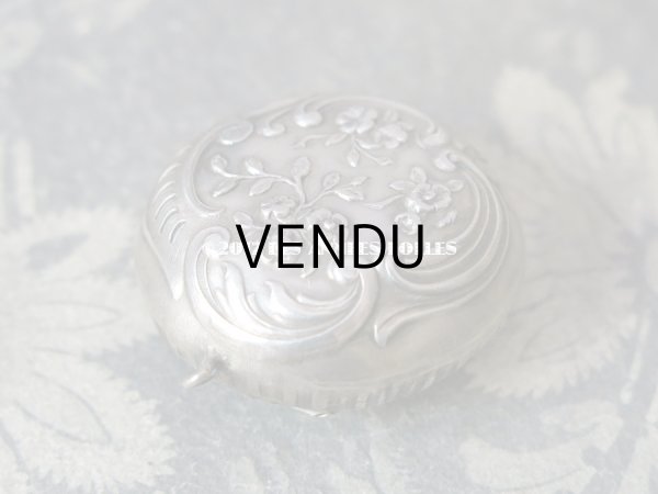 画像5: アンティーク エーデルワイスのパウダーケース  (5)