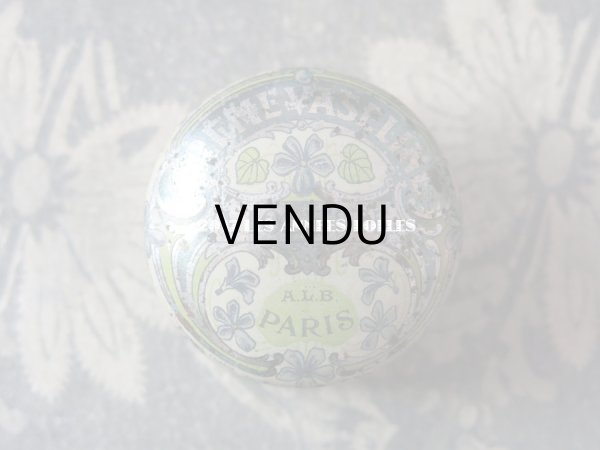 画像3: 1900年代 アンティーク 菫のワセリン缶 CREME VASELINE VIOLETTE - A.L.B PARIS - (3)