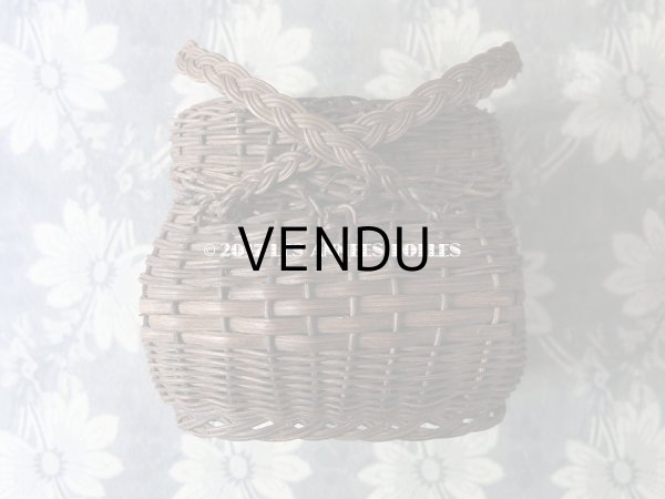 画像5: アンティーク ドール用 パニエ ダークブラウン (5)